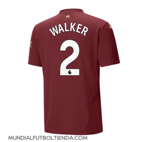 Camiseta Manchester City Kyle Walker #2 Tercera Equipación Replica 2024-25 mangas cortas